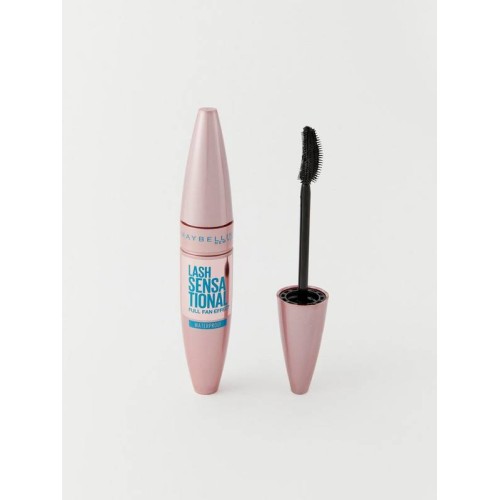 Maybelline New York Lash Sensational Yelpaze Etkili Suya Dayanıklı Siyah Maskara (1 x 9.4 ml)